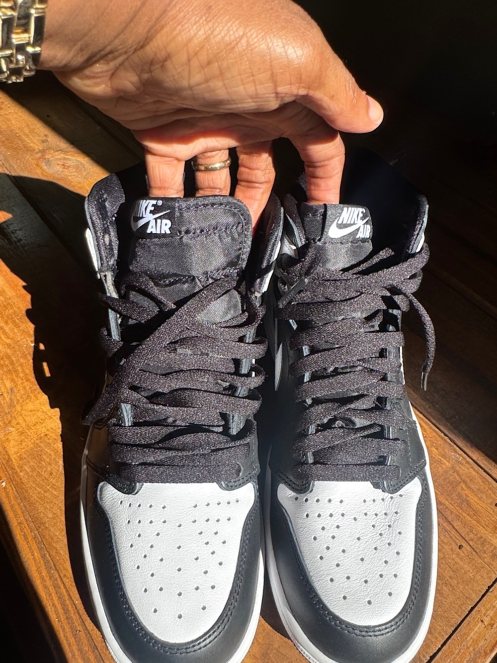Nike High-Top Sneakers in Black and White